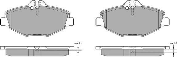 FREMAX FBP-1304 - Bremsbelagsatz, Scheibenbremse www.parts5.com