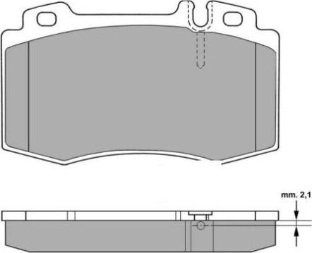 FREMAX FBP-1299 - Brake Pad Set, disc brake www.parts5.com