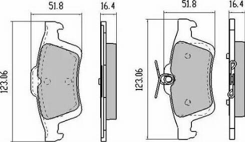 FREMAX FBP-1254-01 - Тормозные колодки, дисковые, комплект www.parts5.com