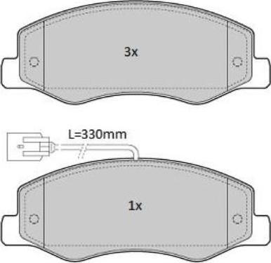 Valeo 302436 - Set placute frana,frana disc www.parts5.com