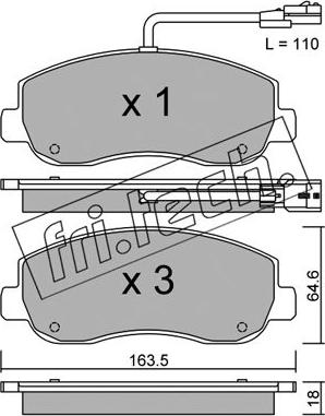 Fri.Tech. 915.0 - Komplet pribora, kočne čeljusti www.parts5.com