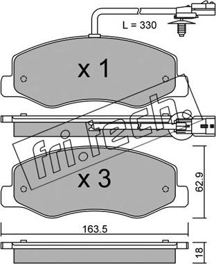 Fri.Tech. 917.0 - Set accesorii, sabot de frana www.parts5.com