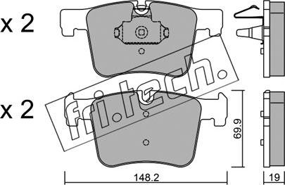 Fri.Tech. 977.0 - Brake Pad Set, disc brake parts5.com