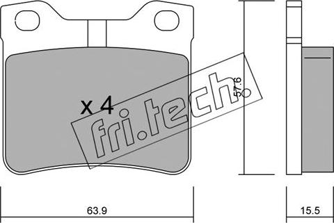 Fri.Tech. 199.1 - Piduriklotsi komplekt,ketaspidur www.parts5.com