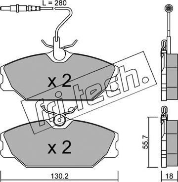 Fri.Tech. 144.0 - Kit d'accessoires, mâchoire de frein www.parts5.com