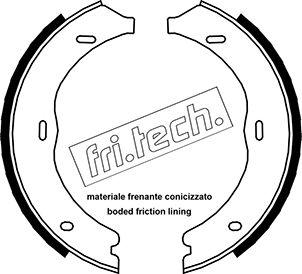 Fri.Tech. 1052.135 - Sada brzdových čelistí, parkovací brzda www.parts5.com