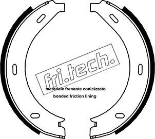 Fri.Tech. 1052.123 - Sada brzdových čelistí, parkovací brzda www.parts5.com