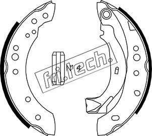 Fri.Tech. 1022.036 - Комплект тормозных колодок, барабанные www.parts5.com