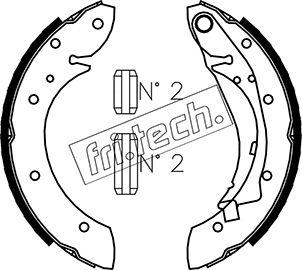 Fri.Tech. 1022.033 - Σετ σιαγόνων φρένων www.parts5.com