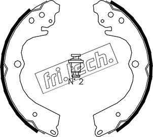 Fri.Tech. 1110.334 - Комплект спирачна челюст www.parts5.com