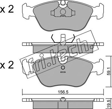 Fri.Tech. 189.0 - Fren balata seti, diskli fren www.parts5.com