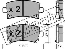 Fri.Tech. 861.0 - Set placute frana,frana disc www.parts5.com