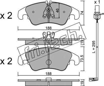 Fri.Tech. 791.4W - Juego de pastillas de freno www.parts5.com