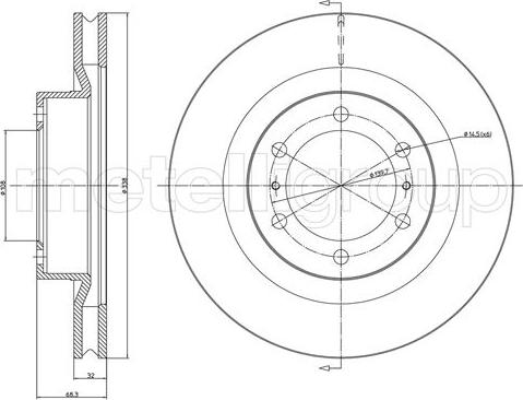 Blue Print ADT343282 - Fren diski www.parts5.com