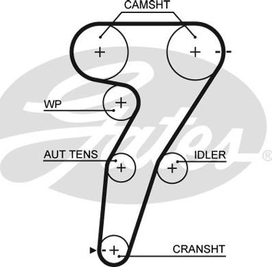 Gates K015469XS - Timing Belt Set parts5.com