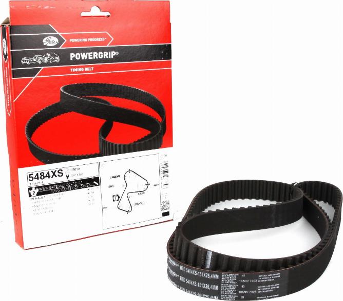 Gates 5484XS - Timing Belt parts5.com