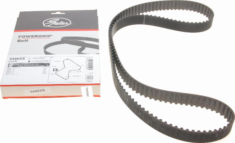 Gates 5486XS - Timing Belt www.parts5.com