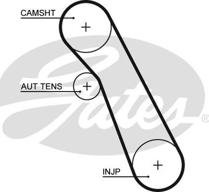 Gates 5541XS - Ozubený řemen www.parts5.com