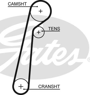 Gates 5652XS - Triger kayışı www.parts5.com