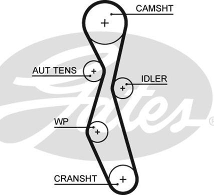 Gates K015606XS - Timing Belt Set www.parts5.com