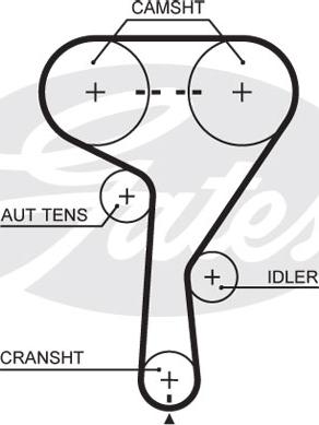 Gates K015603XS - Timing Belt Set www.parts5.com