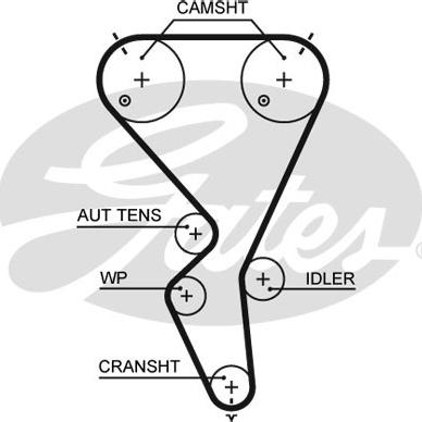 Gates 5615XS - Curea de distributie www.parts5.com