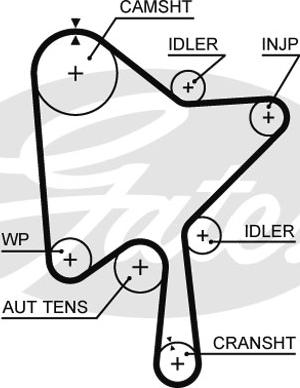 Gates K015686XS - Timing Belt Set www.parts5.com