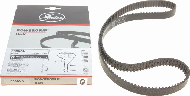 Gates 5680XS - Ангренажен ремък www.parts5.com