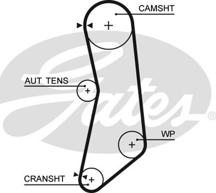 Gates K015626XS - Set curea de distributie www.parts5.com