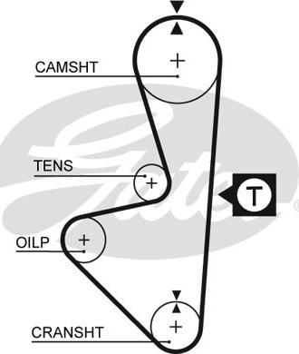 Gates 5314XS - Timing Belt www.parts5.com