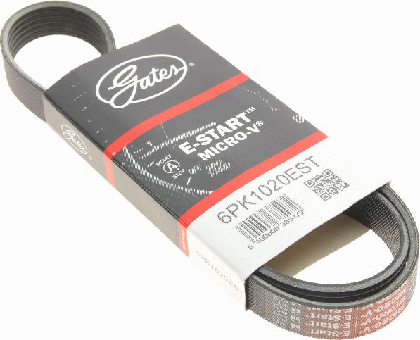 Gates 6PK1020EST - V-Ribbed Belt www.parts5.com