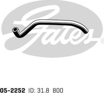 Gates 05-2252 - Radiator Hose www.parts5.com