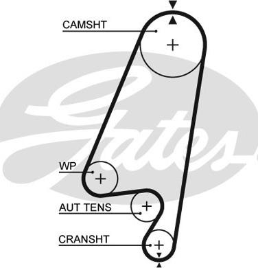 Gates 5367 XS - Timing Belt parts5.com