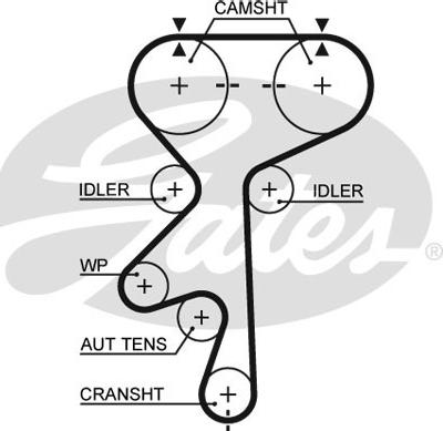 Gates K015461XS - Timing Belt Set www.parts5.com