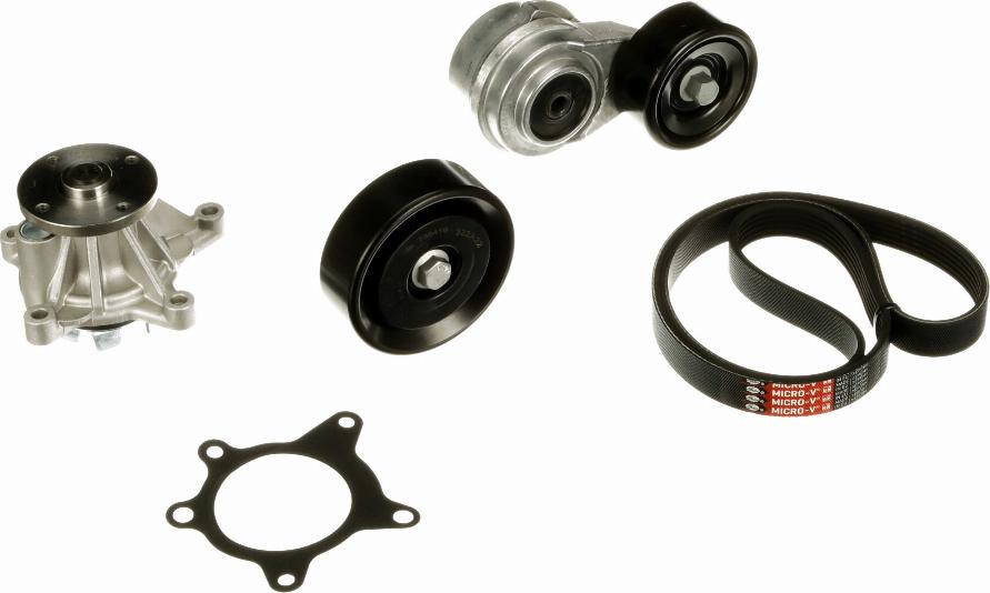 Gates KP96PK2138 - Water Pump + V-Ribbed Belt Set www.parts5.com