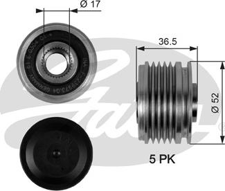 Gates OAP7064 - Remenica alternátora www.parts5.com