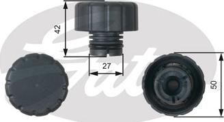 Gates RC244 - Verschlussdeckel, Kühlmittelbehälter www.parts5.com