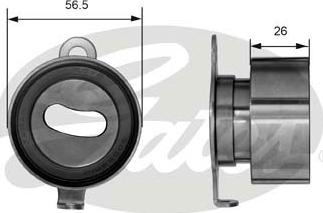 Gates T41011 - Napenjalni valj, zobati jermen www.parts5.com