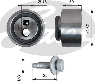 Gates T41139 - Spannrolle, Zahnriemen www.parts5.com