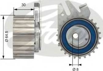 Gates T43042 - Τεντωτήρας, οδοντ. ιμάντας www.parts5.com