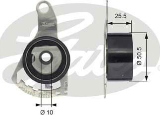 Gates T43056 - Rola intinzator,curea distributie parts5.com