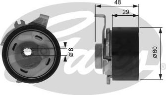 Gates T43003 - Tensioner Pulley, timing belt parts5.com