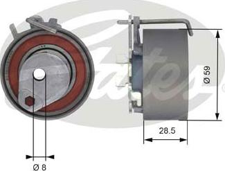 Gates T43126 - Napínacia kladka ozubeného remeňa www.parts5.com