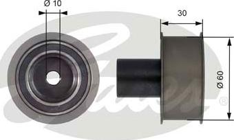 Gates T42136 - Rola ghidare / conducere, curea distributie www.parts5.com