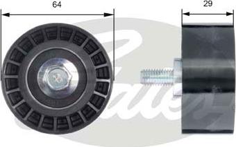 Gates T42170 - Направляющий ролик, зубчатый ремень www.parts5.com