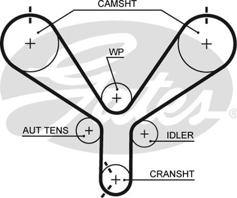 Gates T190 - Timing Belt www.parts5.com