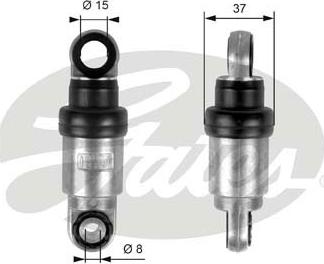 Gates T39097 - Amortizor vibratii, curea transmisie cu caneluri www.parts5.com