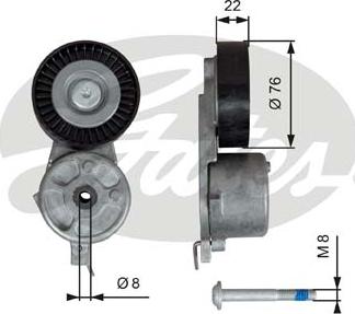 Gates T39141 - Tensor de correa, correa poli V www.parts5.com