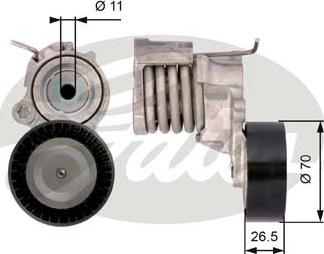 Gates T39115 - Zatezač remena, klinasti rebrasti remen www.parts5.com