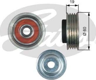 Gates T39181 - Deflection / Guide Pulley, v-ribbed belt www.parts5.com